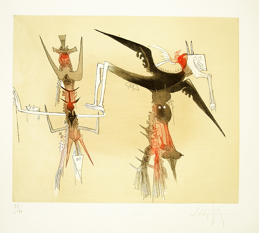 Pars 20th Century #75/9, Set of seven lithographs by Wifredo Lam (Lithographs)