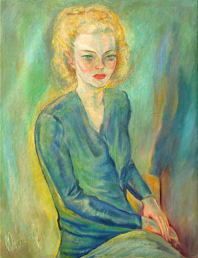 Portrait of Fernande Lescot<br>
<i>(Retrato de Fernande Lescot)</i> by Carlos Enrquez