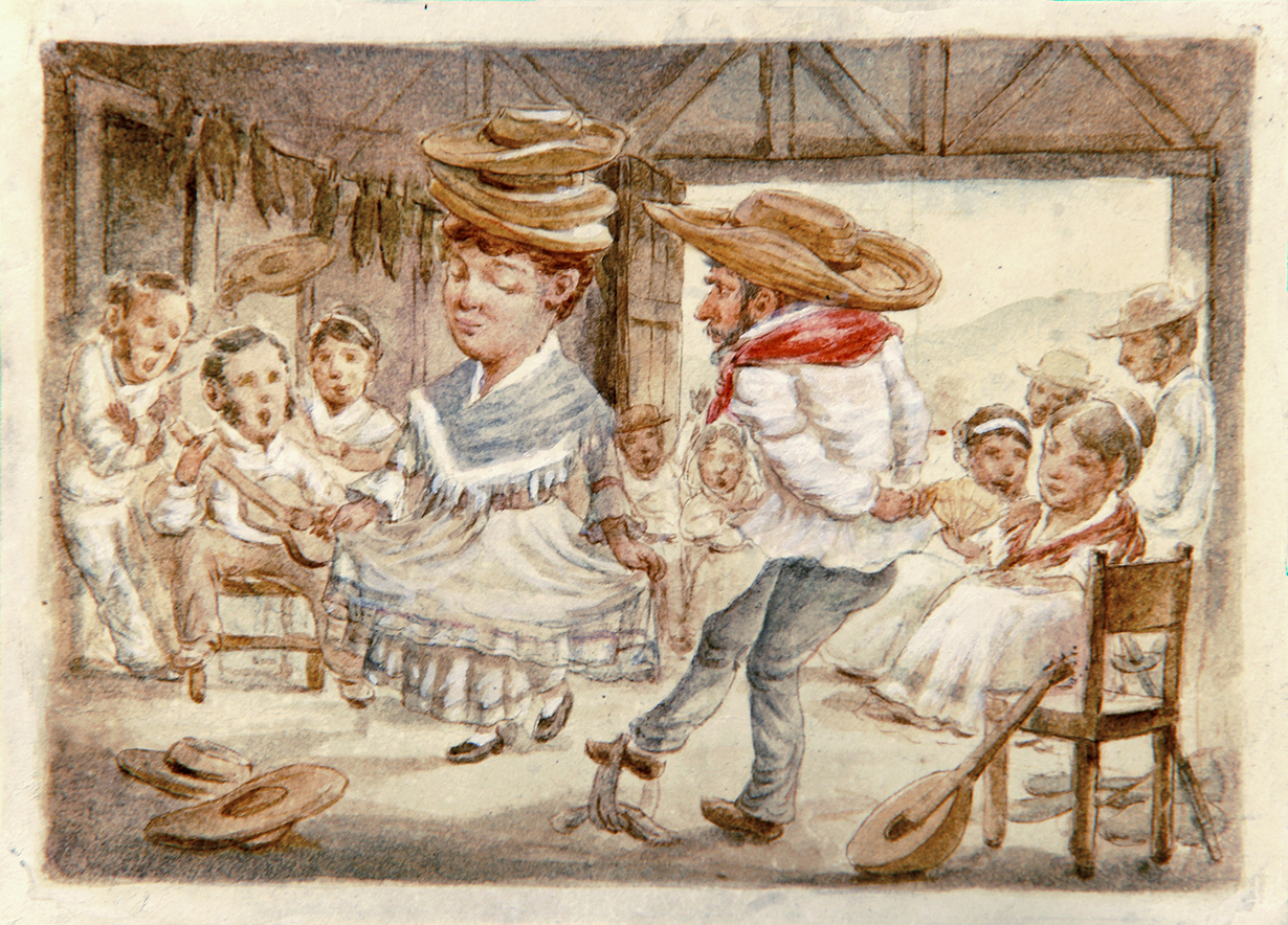 Tap Dance with Hats <br>
<i>(El Baile del Zapateo con Sombreros )</i> by Vctor Patricio Landaluze