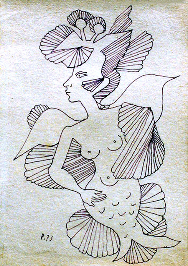 Mermaid of the Caibarien<br>
<i>(La Sirenita de Caibarin)</i> by Ren Portocarrero
