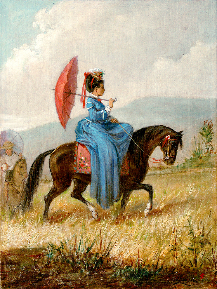 Lady Riding a Horse <br><i>(Dama a Caballo)</i> by Vctor Patricio Landaluze