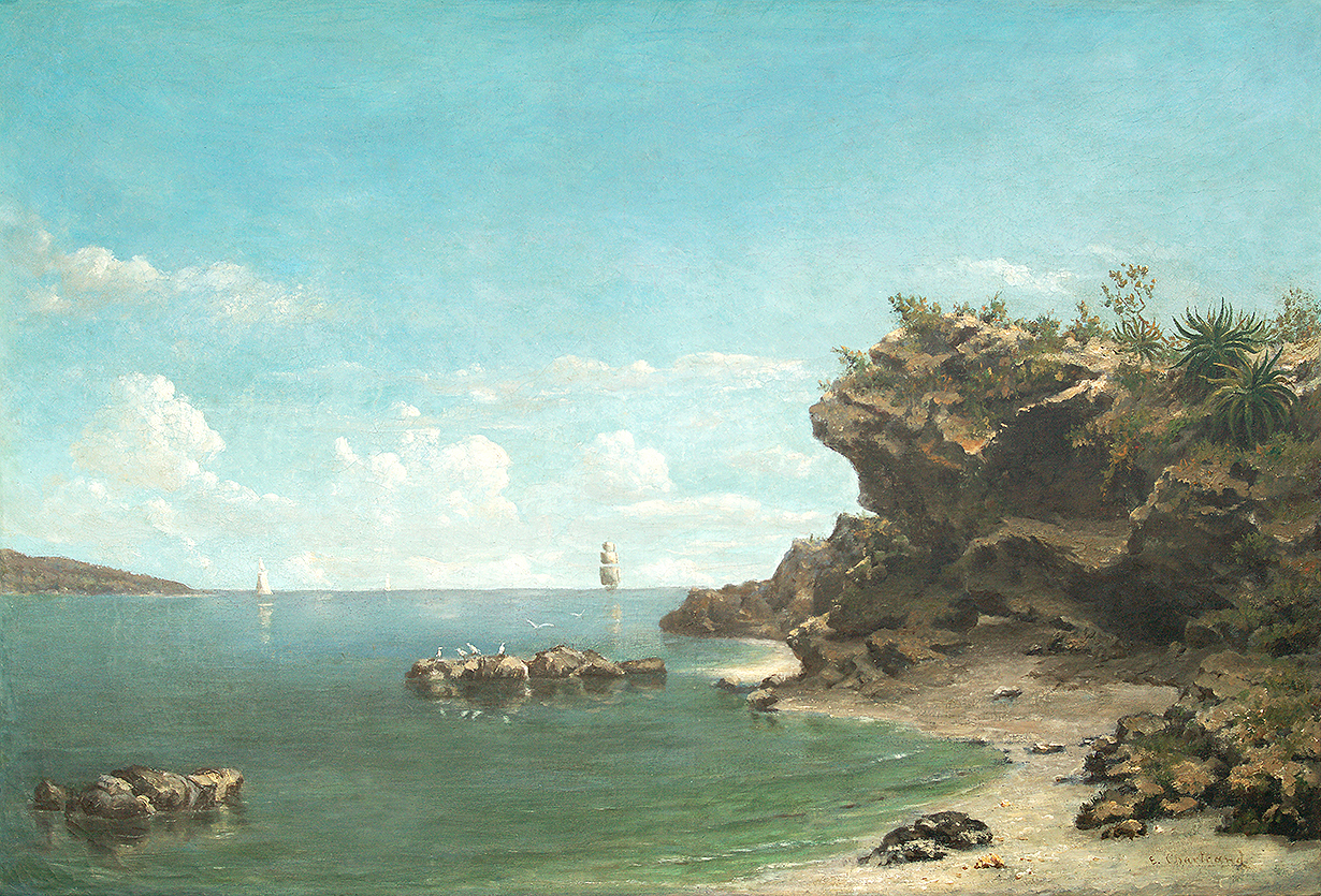 Landscape with Sailboats  <br>
<i>(Paisaje con Veleros)</i> by Esteban Chartrand