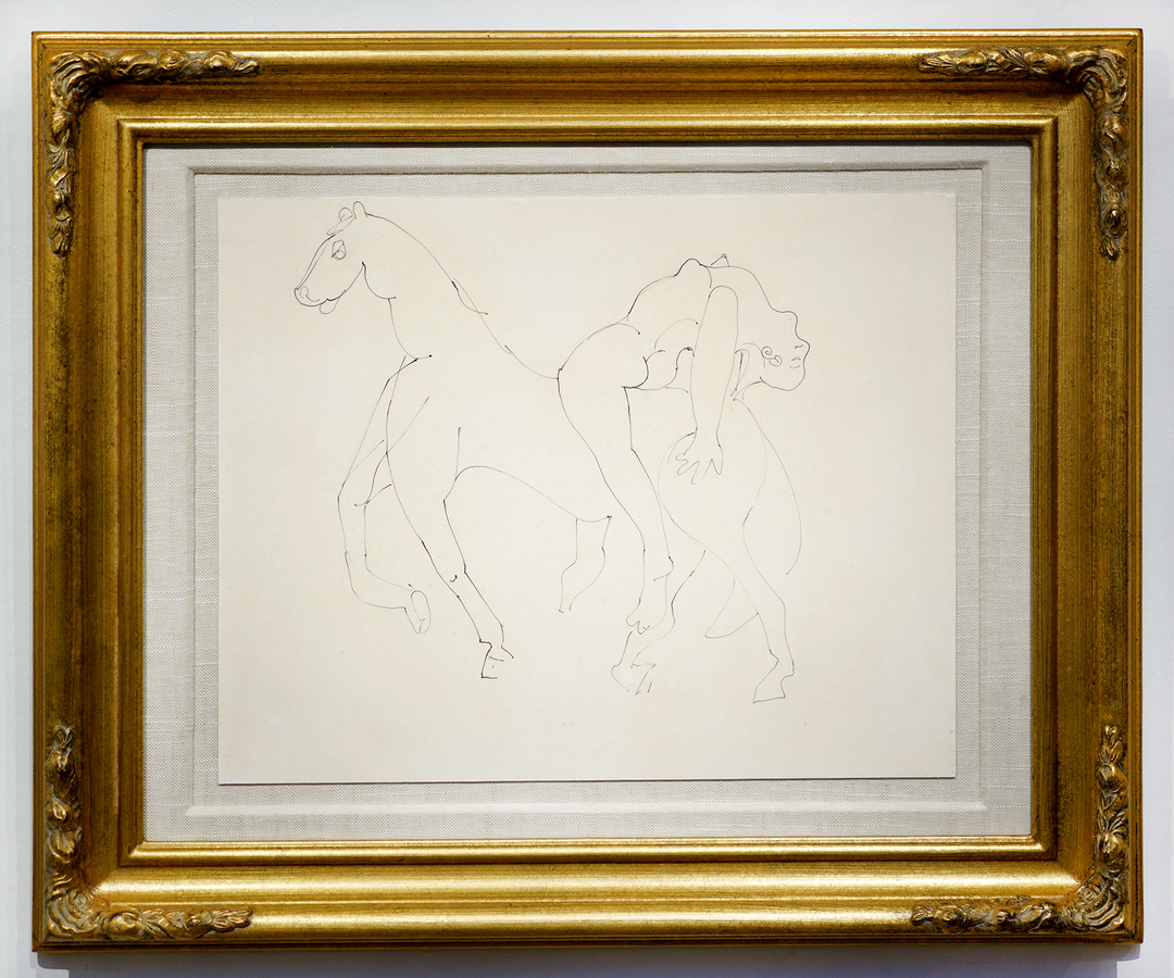 Nude Lady Horse Rider <br>
<i>(Mujer Desnuda Sobre Caballo)</i> by Mariano Rodrguez