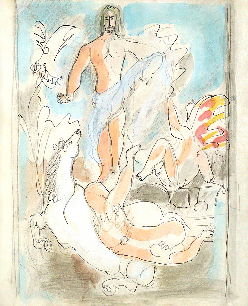 Sketch for the Resurrection <br>
<i>(Boceto para Resurreccin)</i></i by Mariano Rodrguez