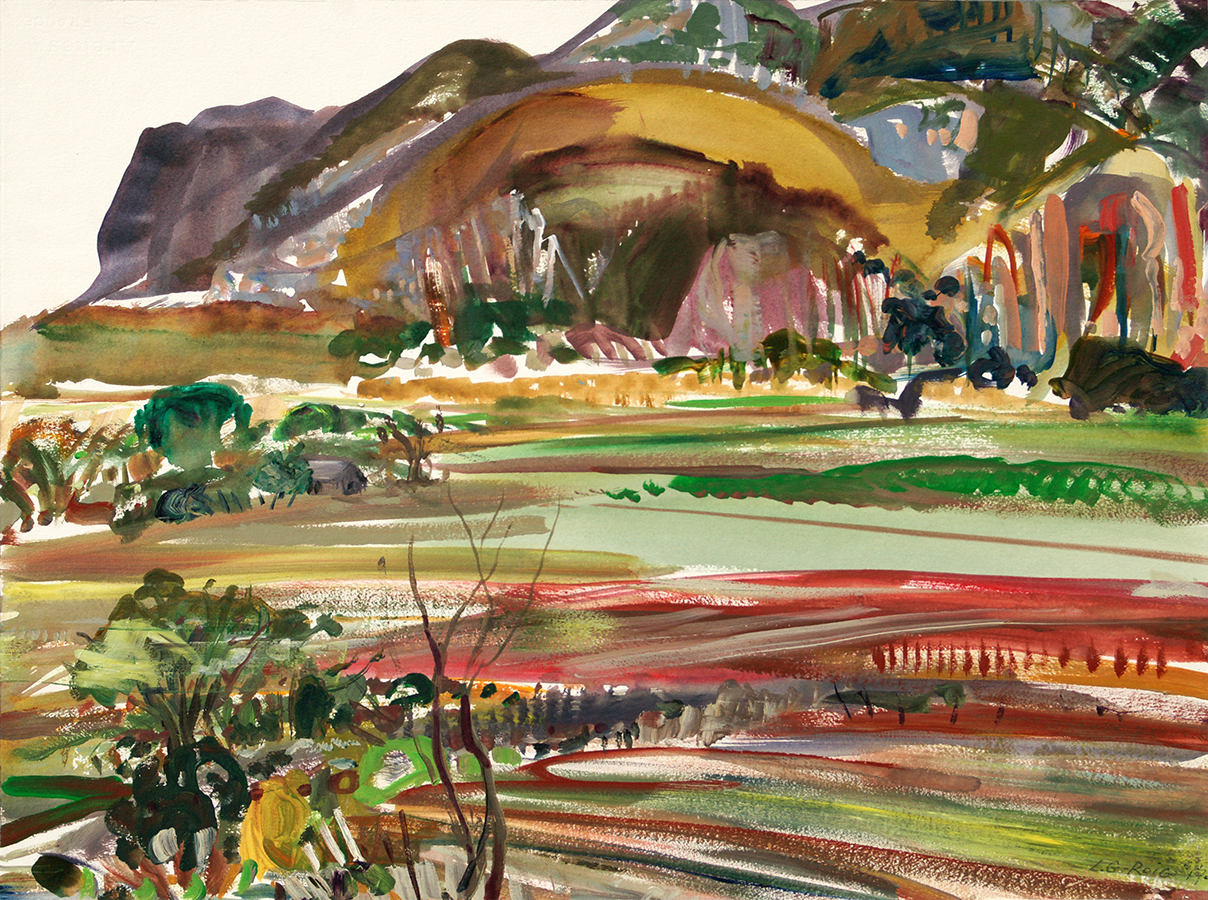 West Ridge and Fields <br>
<i>(Ladera Oeste y Campo)</i> by Lilian Garcia-Roig