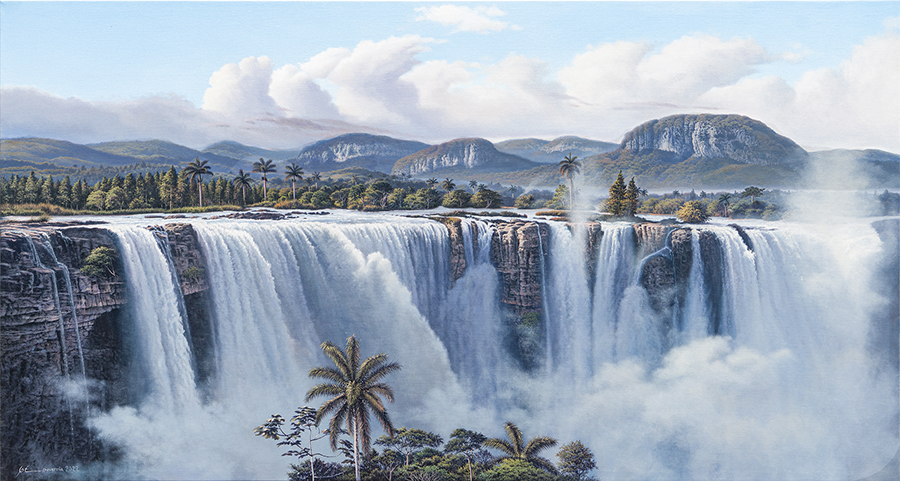 The Great Waterfall <br>
<i>(La Gran Cascada)</i> by Giosvany Echevarra