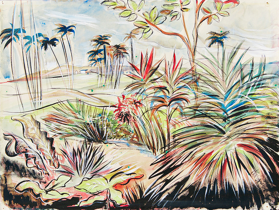 Cuban Landscape <br>
<i>(Paisaje Cubano)</i> by Carlos Enrquez