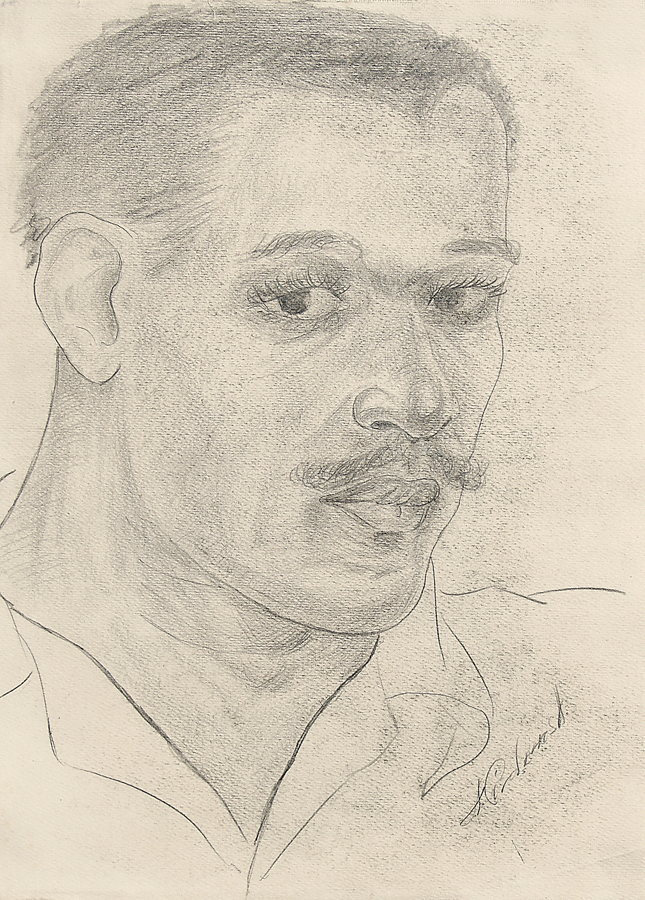 Self Portrait <br>
<i>(Autorretrato)</i>      by Agustn Crdenas drawings