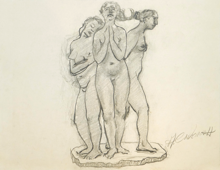 The Three Graces <br>
<i>(Las Tres Gracias)</i>      by Agustn Crdenas drawings