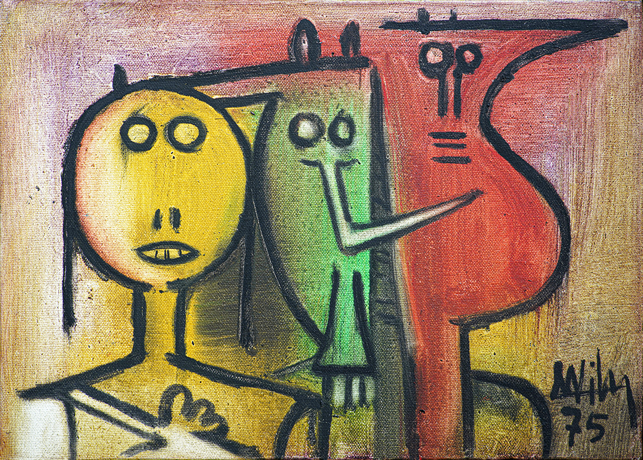 Untitled [Three Personnages]<br>
<i>(Sin Ttulo [Tres Personajes])</i> by Wifredo Lam
