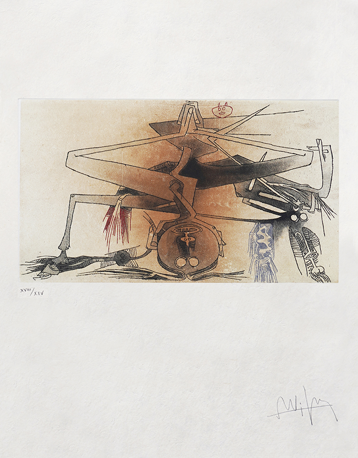 Apostroph' Apocalypse [#6622]<br> by Wifredo Lam (Lithographs)
