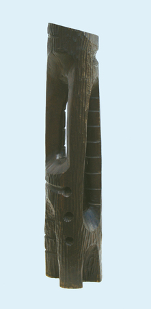 FRANCISCO ANTIGUA<br> Column<br> (<i>Columna</i>)<br> ca. 1960<br> wood sculpture<br> 22 1/8 x 5 1/8 x 4 3/4 inches<br><br>
This sculpture is accompanied by a certificate of authenticity,<br> signed by Jos Veigas Zamora and Ramn Vzquez Daz.<br><br>
Illustrated in <i>IMPORTANT CUBAN ARTWORKS,<br>
Volume Thirteen</i>, page 82.
